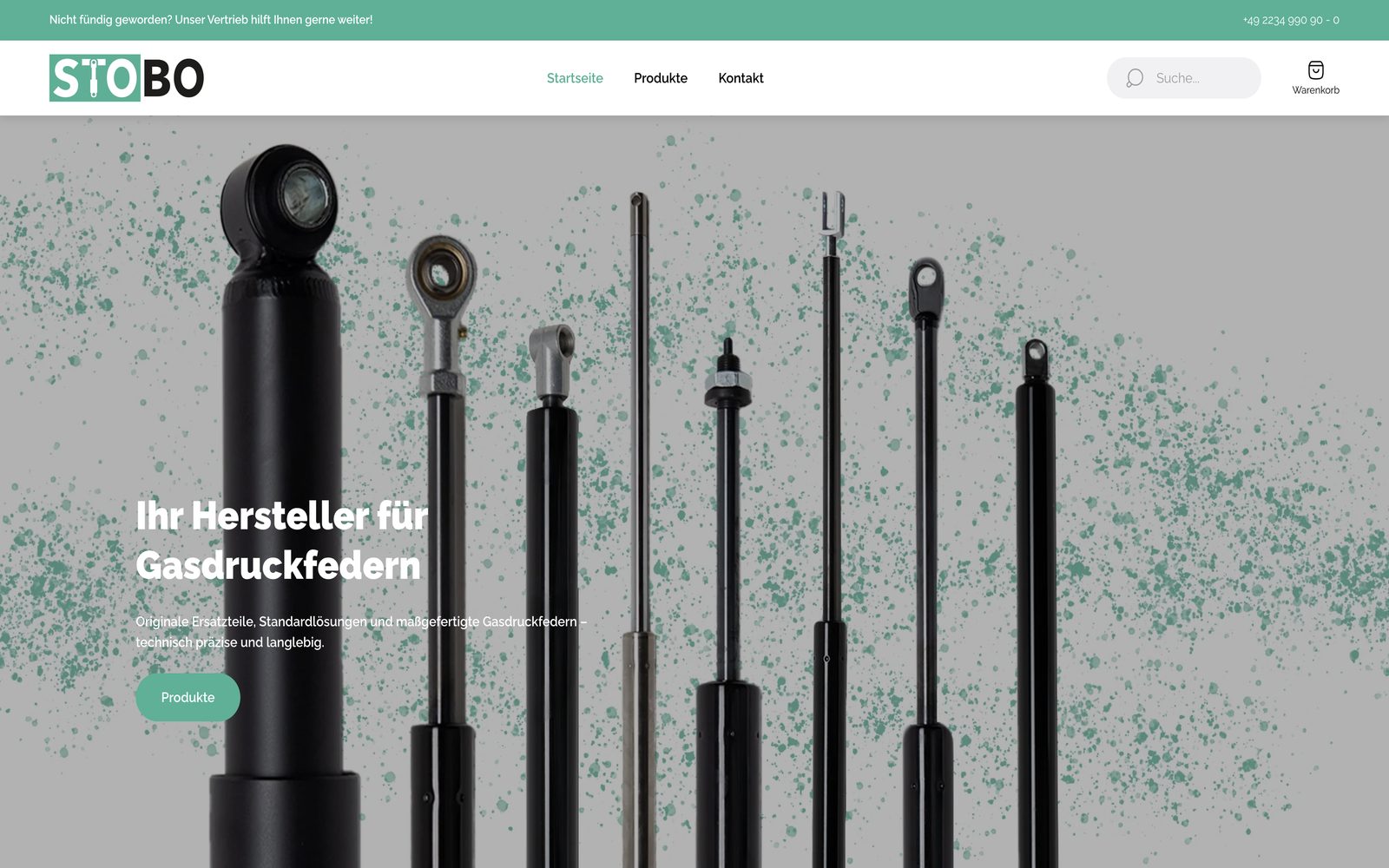 Beispiel Online-Shop: STOBO Gasdruckfedern
